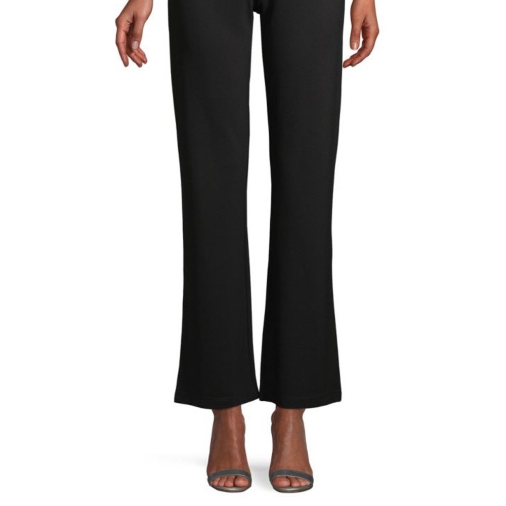 Maddy M Wide Leg Stretch Charcoal Twill Pants